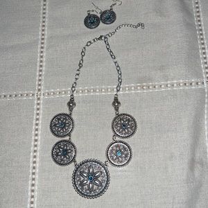 Necklace with matching earrings